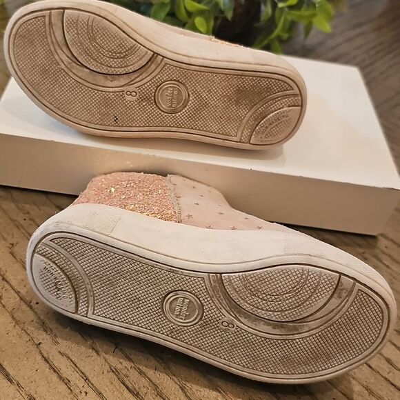 Glitter Star Zip Up Boots Size 8 - Picture 7 of 9